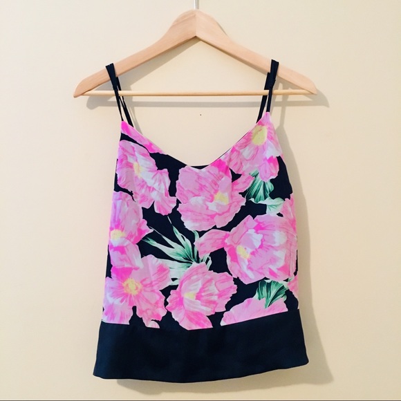French Connection | Floral Poppy Silk Camisole - Picture 3 of 6